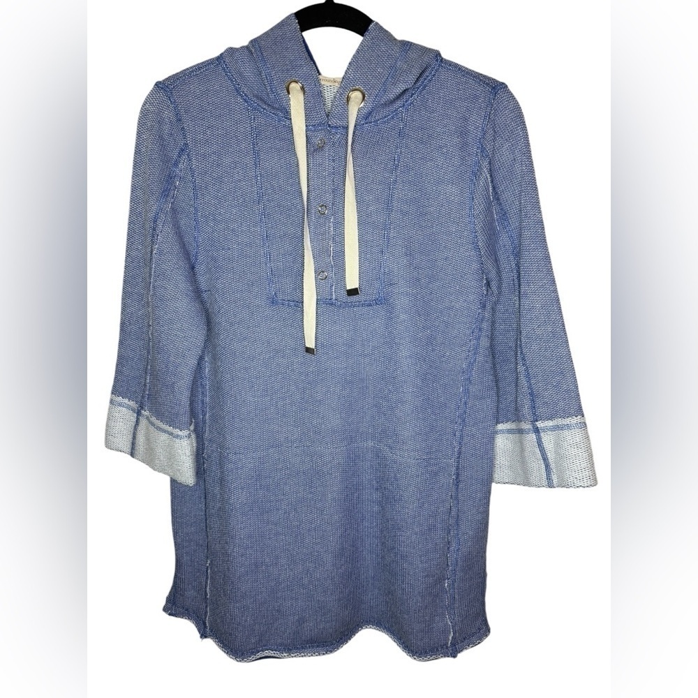 Soft Surroundings Just Beachy Pullover Size S Blue